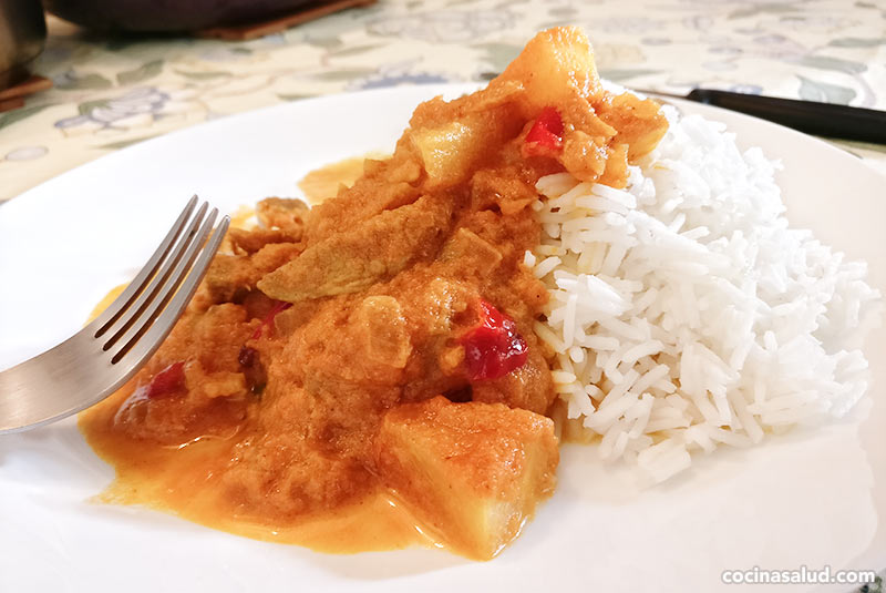 Receta de Curry indio de pollo