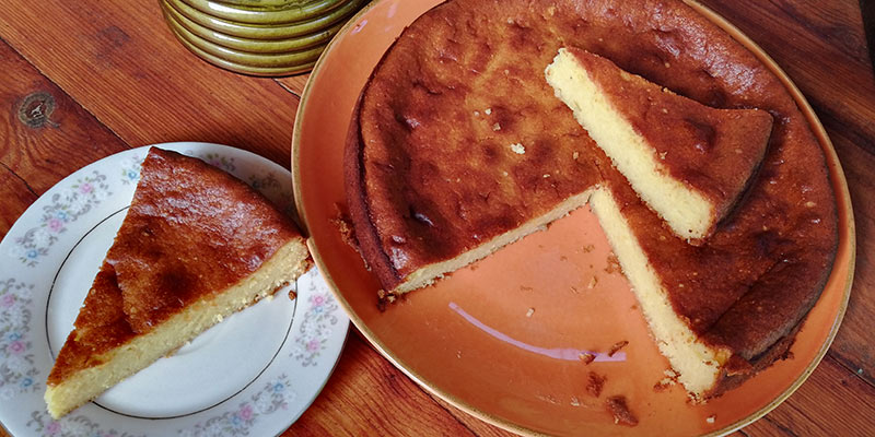 Tarta de almendra y queso Mascarpone, sin gluten