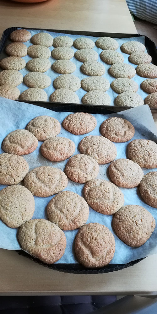 Galletas caseras de almendra y avena