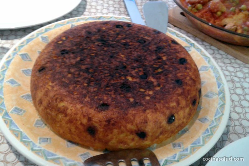 Receta de arroz persa Tachin