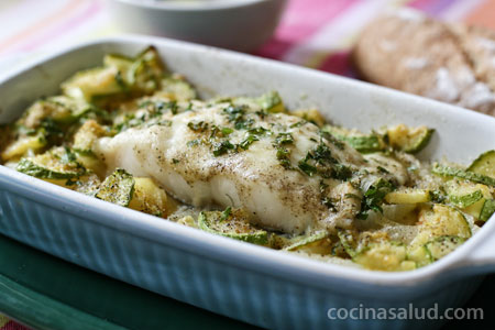 Receta de bacalao al horno con aliolí