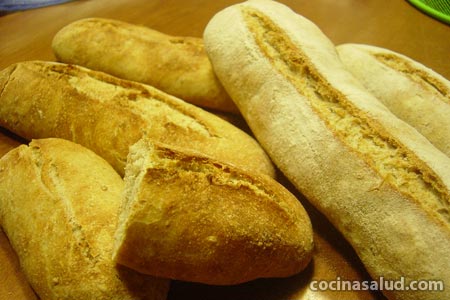 Barras de pan integral