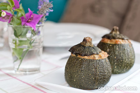 Receta de calabacines o zapallos rellenos