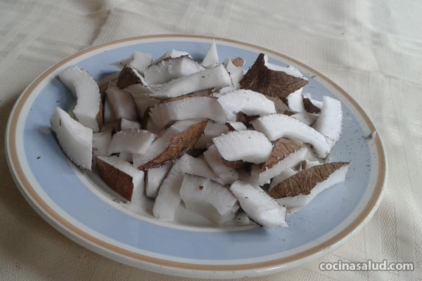 Trozos de coco