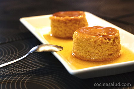 Receta de postre: Flan de naranja