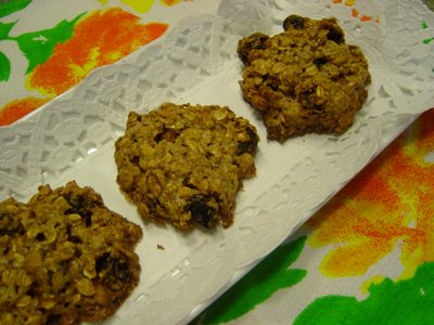 Galletas de copos de avena y pasas