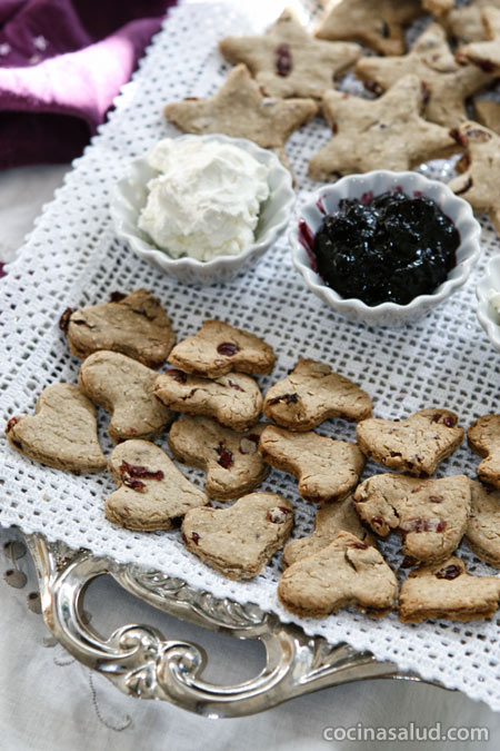 Galletas de avena y arándanos