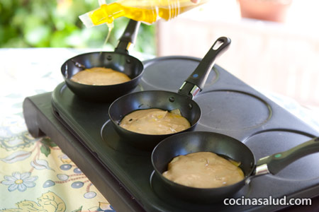 Tarta tatín de manzana en sartén