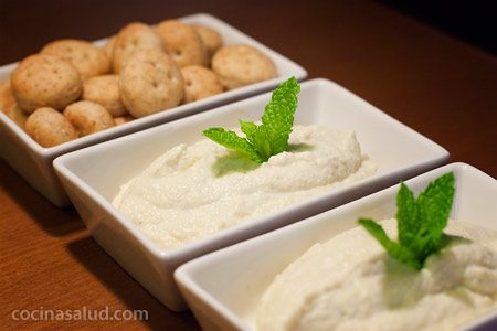 Paté de alcachofas y queso o tofu