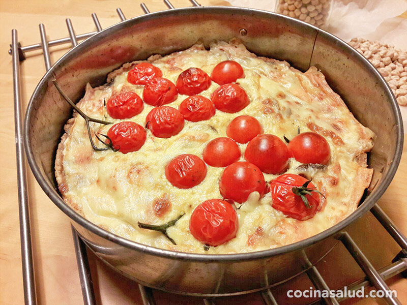 Receta de Quiche con tomates cherry