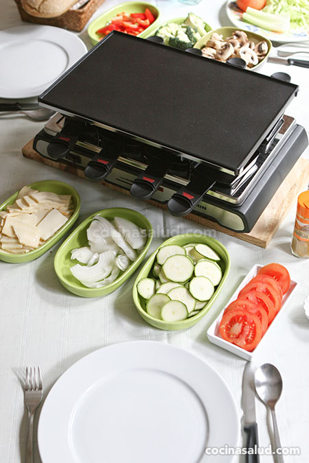 Receta de raclette de verduras y queso – Cocina Salud