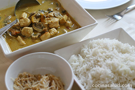 receta de curry rojo thai