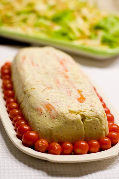 Puding de verduras (Navidad)