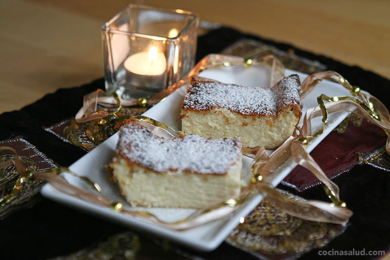 Receta de tarta de queso, lima y coco sin gluten