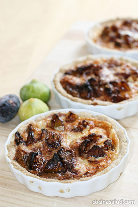 Tartitas de queso fresco e higos